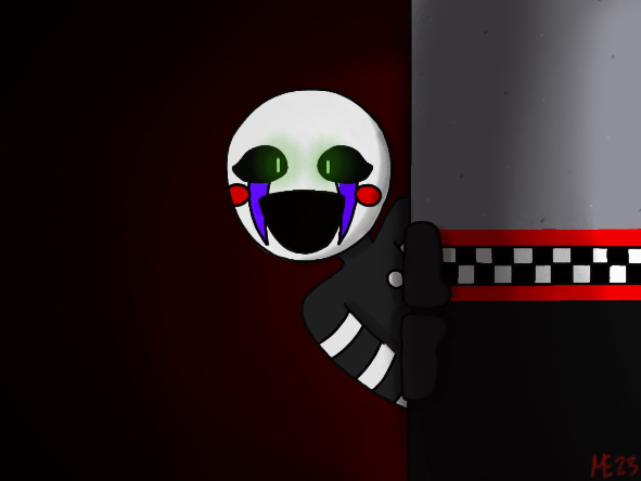 The Puppet fnaf - created by Hahskeleton with paint