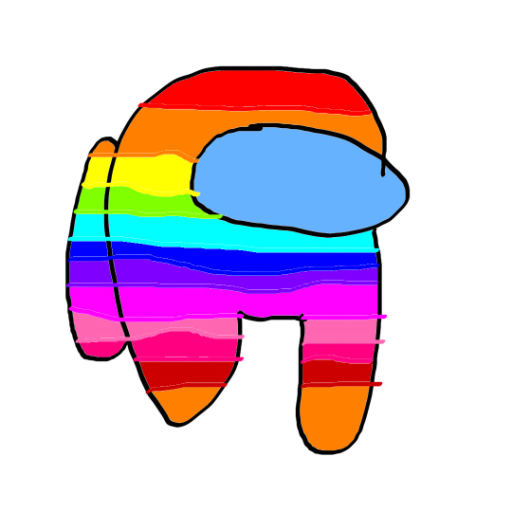 The Rainbow Among Us - criado por sourgummyworms5903 com paint