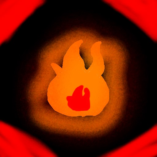 The symbol of the elemental power 🔥fire🔥 - created by Crystal_Quartz with paint