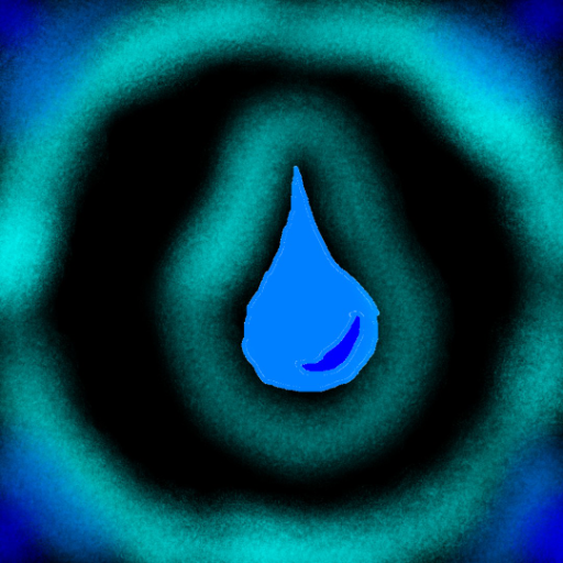 the symbol of the elemental power 💦water - criado por Crystal_Quartz com paint