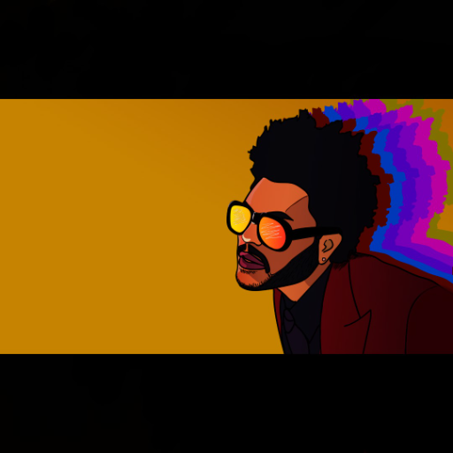 the weeknd - created by Rumani Niazi with paint