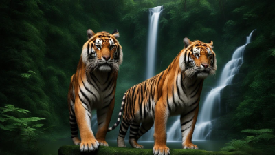 tiger rainforest  sumo work created by 