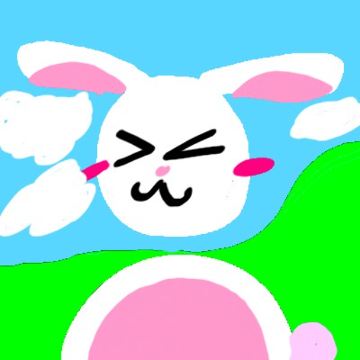 time for easter - created by blue moon with paint