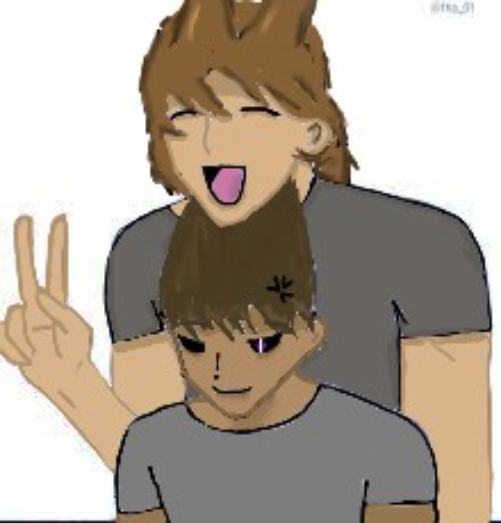 tom looks like hes about to kill tord but mehhhh - created by Ash evergreen with paint