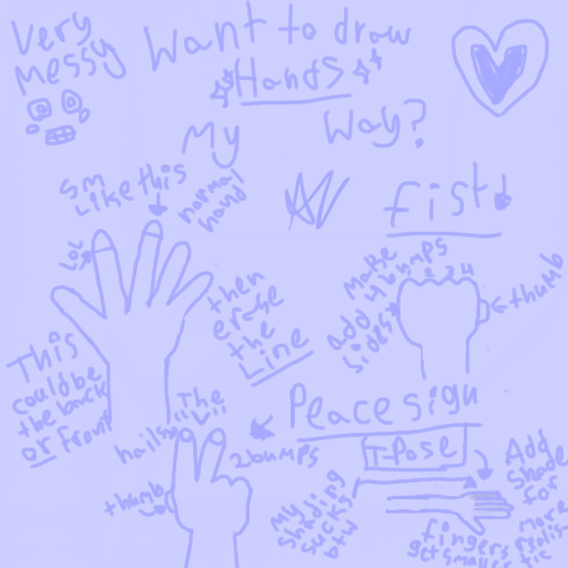 Want to draw hands? My way!🫴✌️✋✊ - created by ⋆♱✮ 𝖆𝖈𝖊 ✮♱⋆ with paint