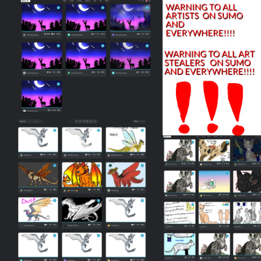 WARNING!!! REPORTS OF STOLEN ART - skapad av ☛~~~}Broken☬heart{~~~☚ med paint