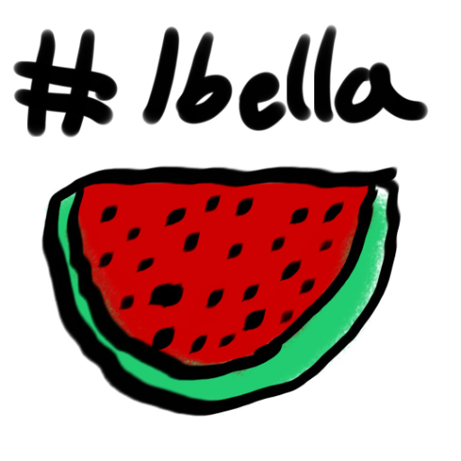 Watermellon #Ibella - created by Lilly Loiterton with paint