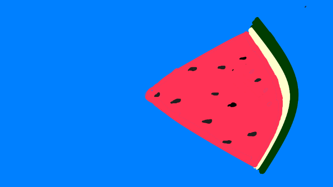 watermelon - created by Kokokid with paint