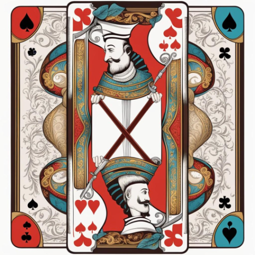 Weird AI playing card - created by Wilhelm Eberhard with paint