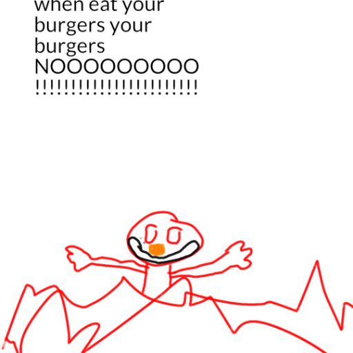 when you eat your burgers - created by ⚡Electrick sonic⚡ with paint