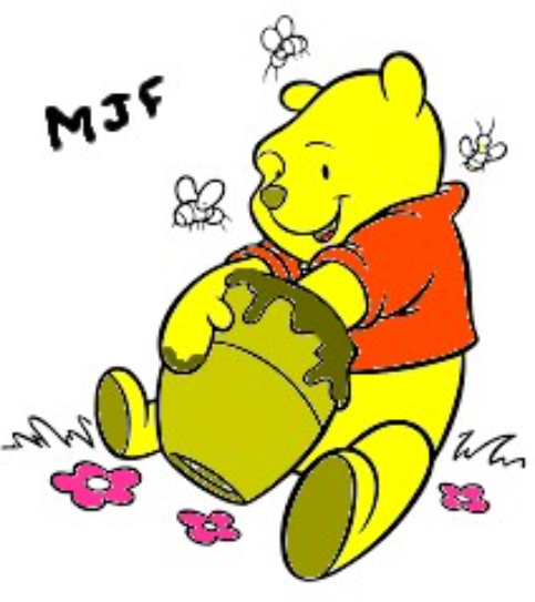 Winnie the poo - креирао Michael Fisher са paint