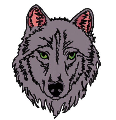 wolf - created by catchylinenPRO  with paint